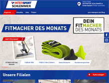 Tablet Screenshot of intersport-schlemmer.de